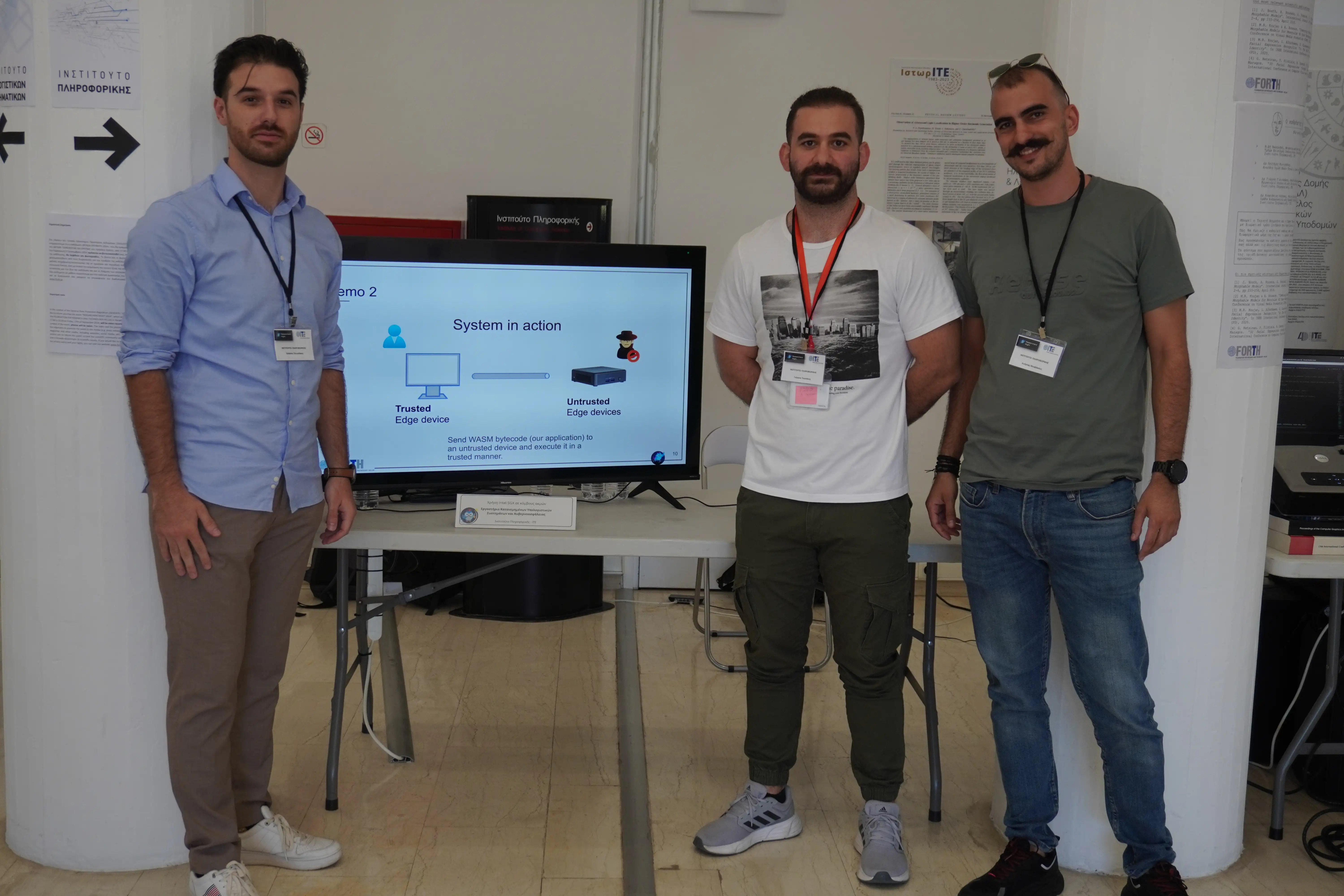 Christos Spyridakis presenting at Researchers' Night